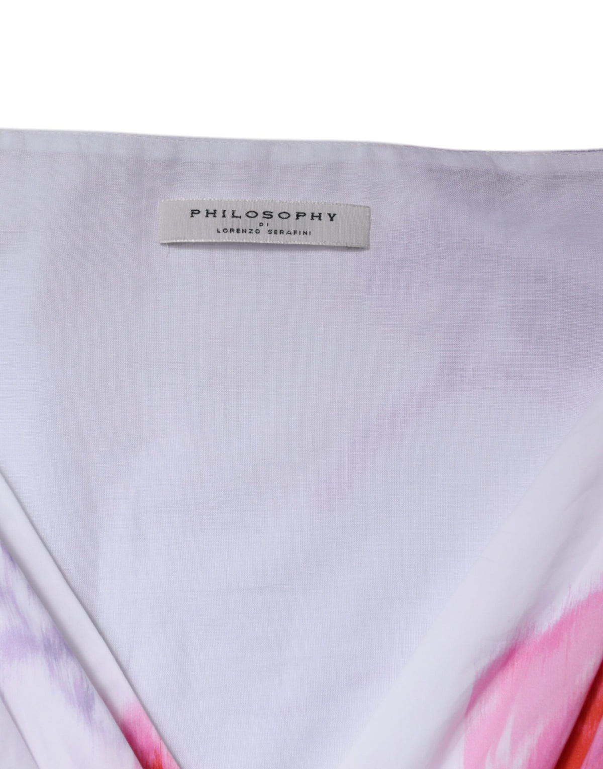 Philosophy – Weißes Maxikleid aus Baumwolle mit Blumenmuster