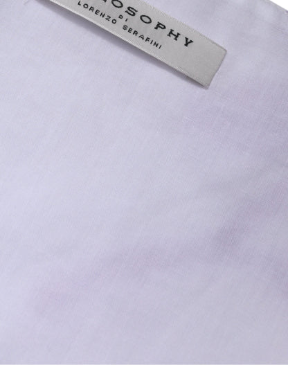 Philosophy – Weißes Maxikleid aus Baumwolle mit Blumenmuster