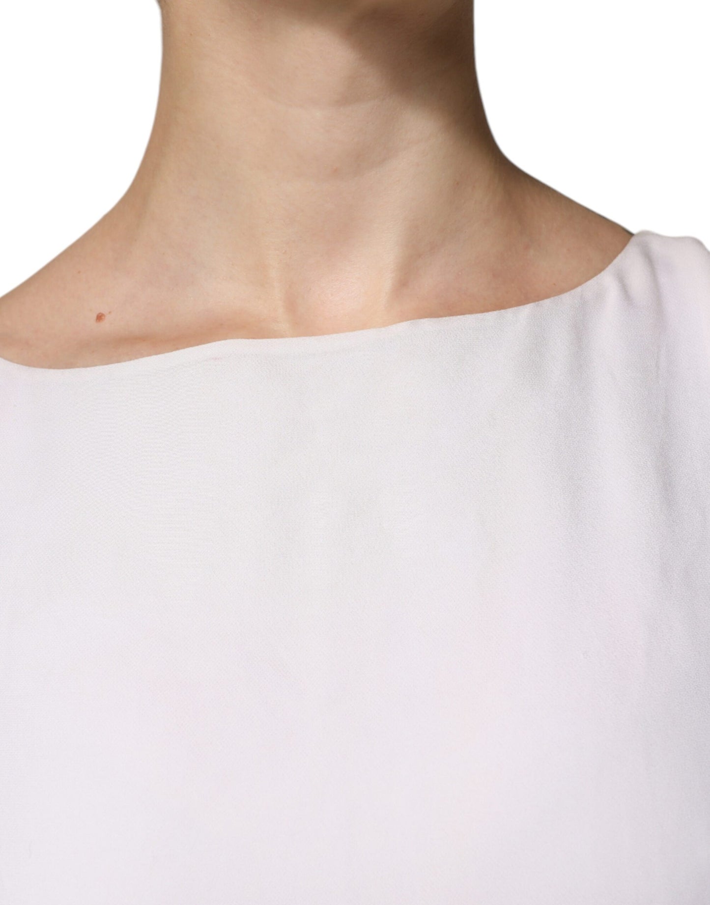 Christian Pellizzari – Langes Maxikleid mit Verzierung in Off-White