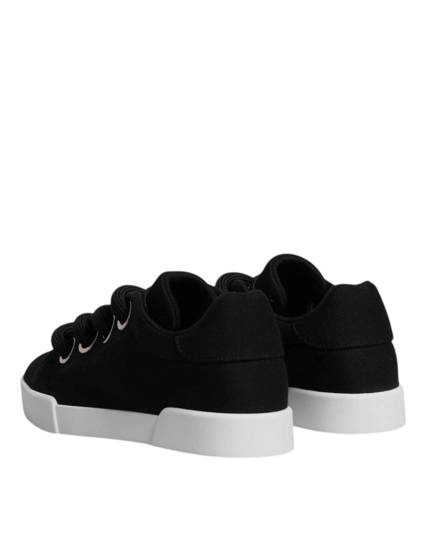 Dolce &amp; Gabbana – Schwarze Portofino-Sneaker mit niedrigem Schaft