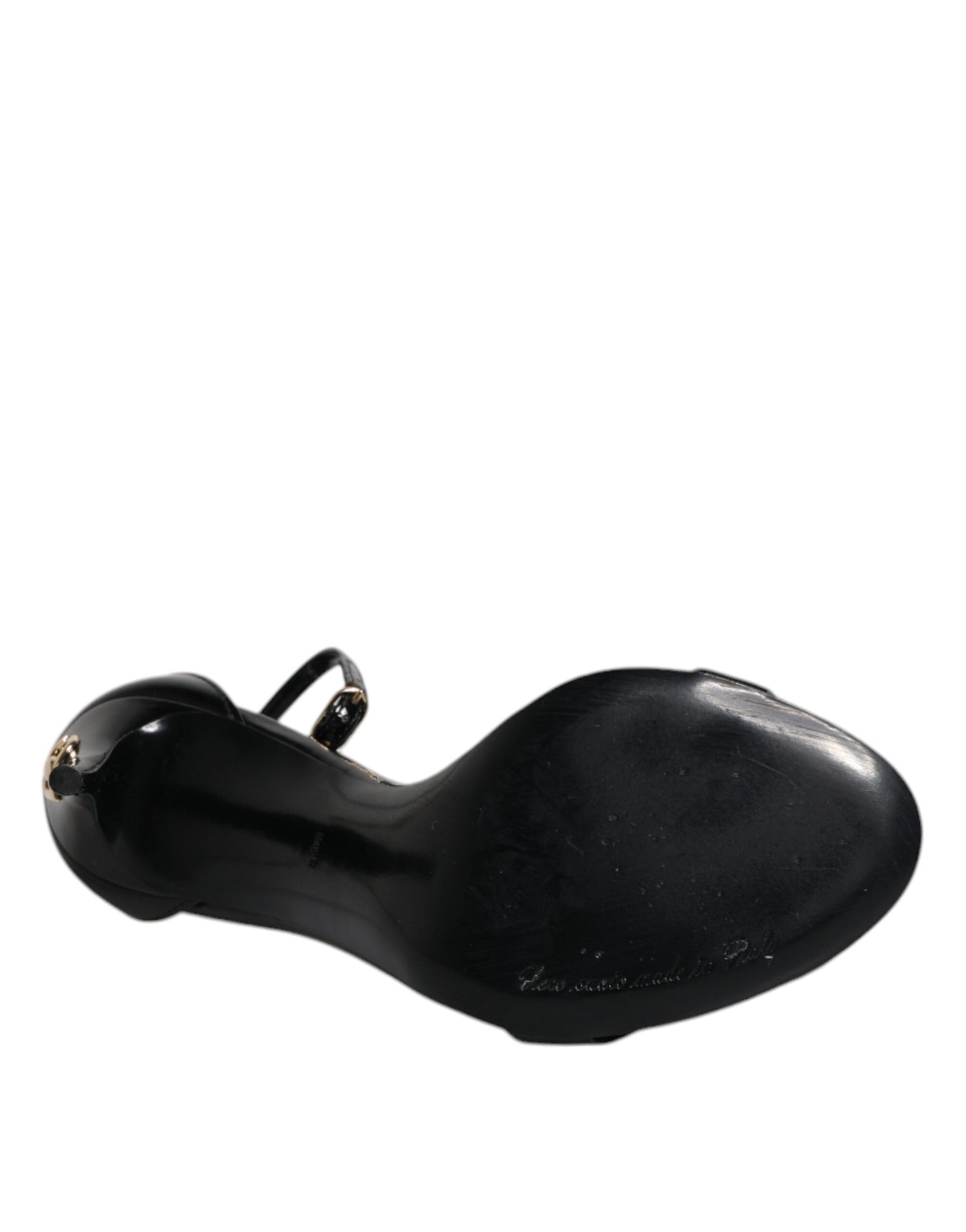 Dolce &amp; Gabbana Schwarze KEIRA Heels Sandalen mit Knöchelriemen