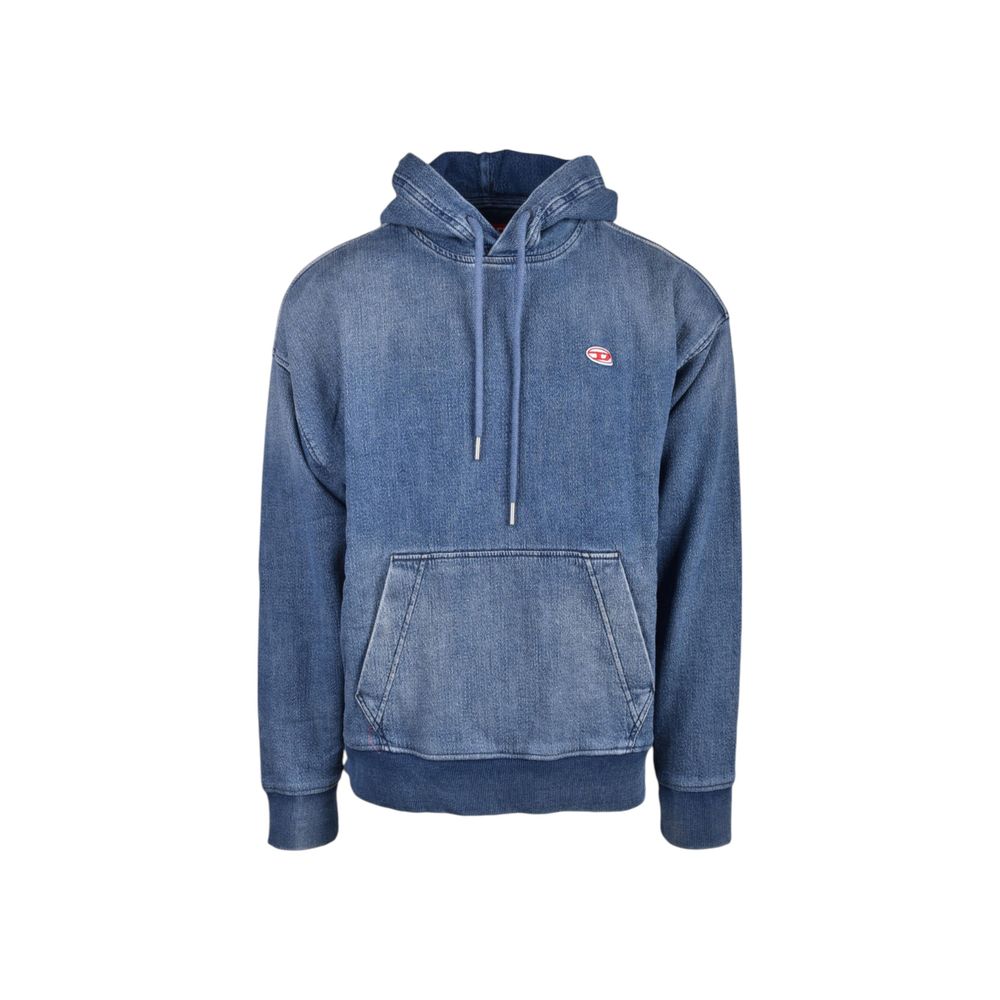 Blauer Baumwoll-Hoodie von Diesel