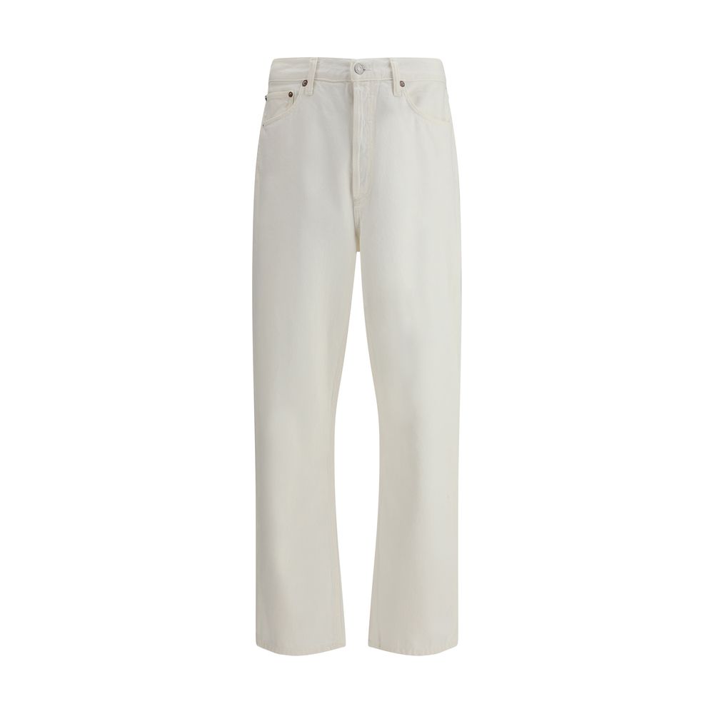 Agolde Jeans aus weißer Baumwolle in lockerer Passform