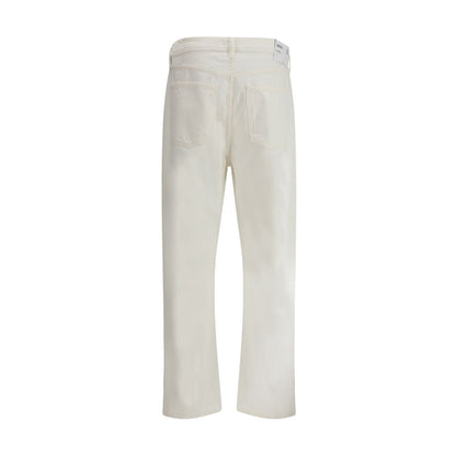 Agolde Jeans aus weißer Baumwolle in lockerer Passform