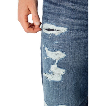 بنطلون جينز ضيق من القطن باللون الأزرق من Only &amp; Sons