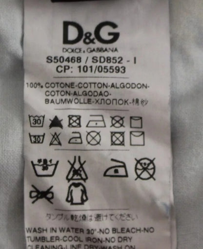 Dolce &amp; Gabbana – Blaue Jeansshorts aus gewaschener Baumwolle von D&amp;G