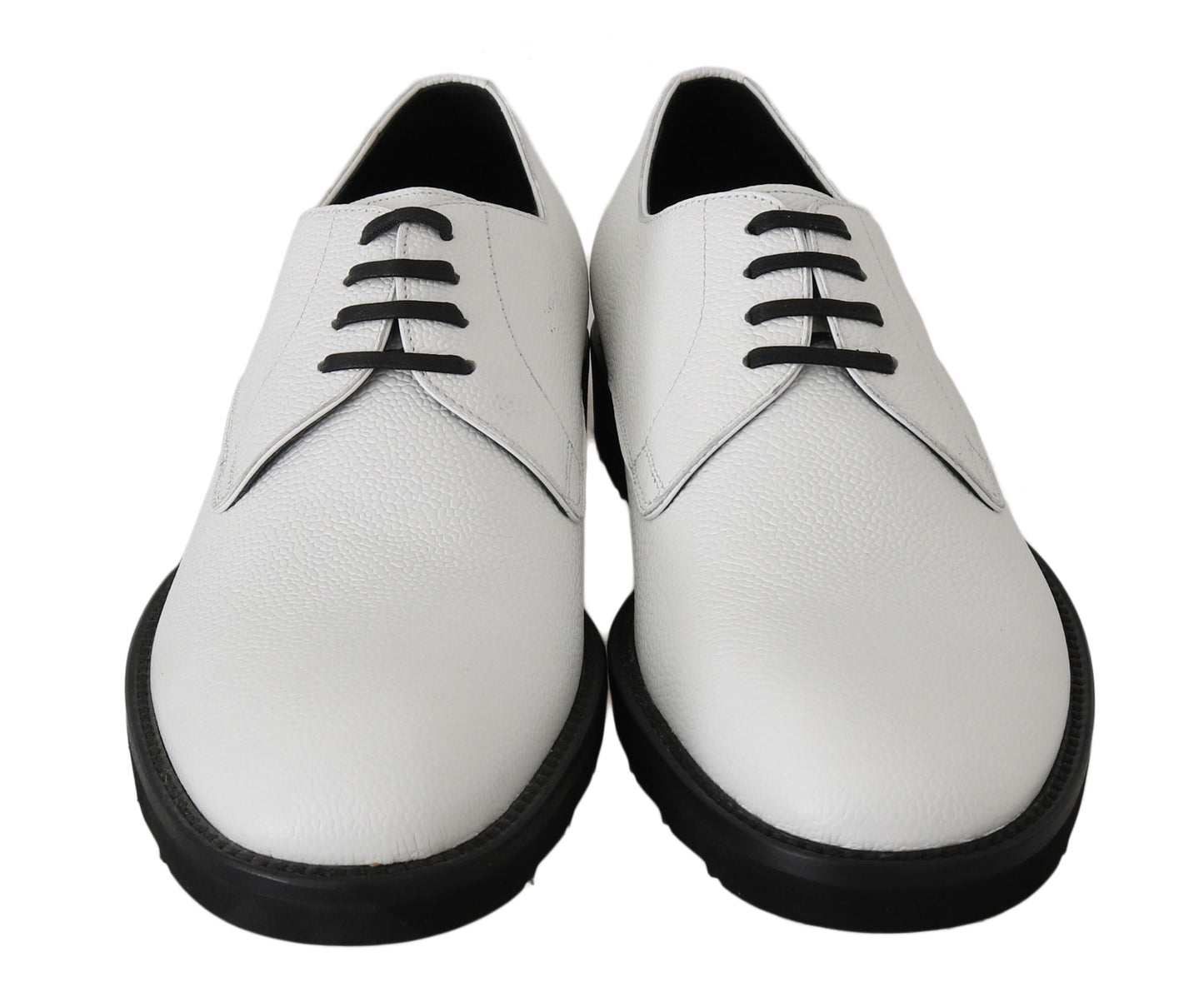 Dolce &amp; Gabbana – Weiße Derby-Schuhe aus Leder für formelle Anlässe