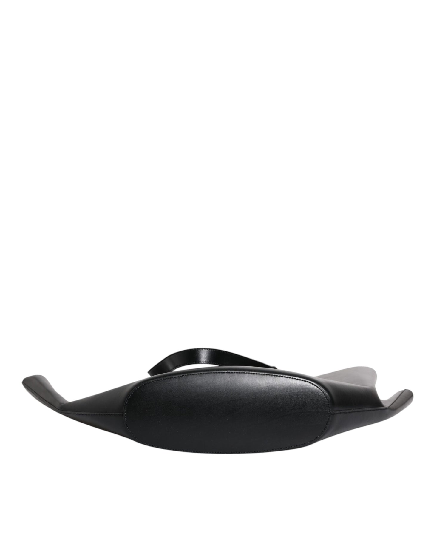 Brunello Cucinelli – Einkaufstasche mit Schulterriemen aus schwarzem Leder mit Logo