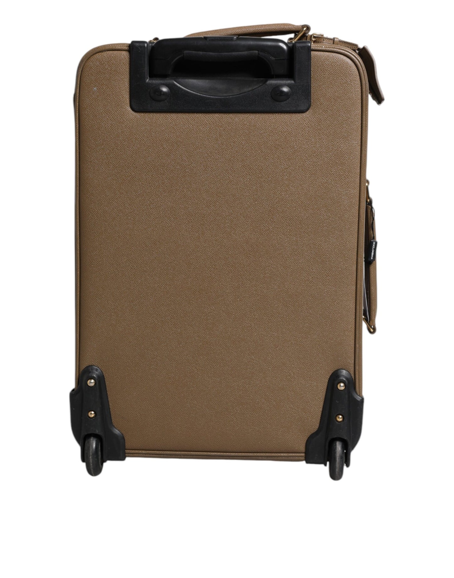 Dolce &amp; Gabbana Fuchsia Khaki Leder Trolley Reisetasche mit Rädern