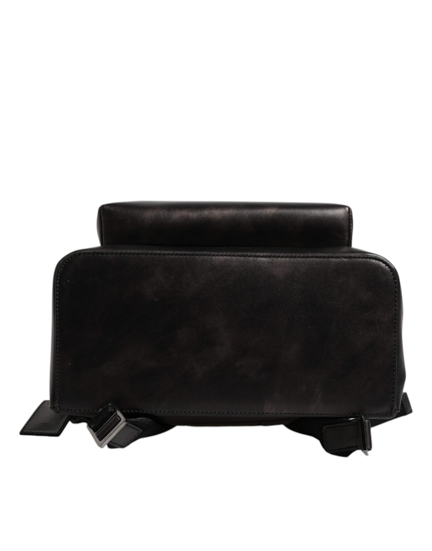 Dolce &amp; Gabbana Bronze Leder Schulreiserucksack