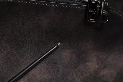 Dolce &amp; Gabbana Bronze Leder Schulreiserucksack