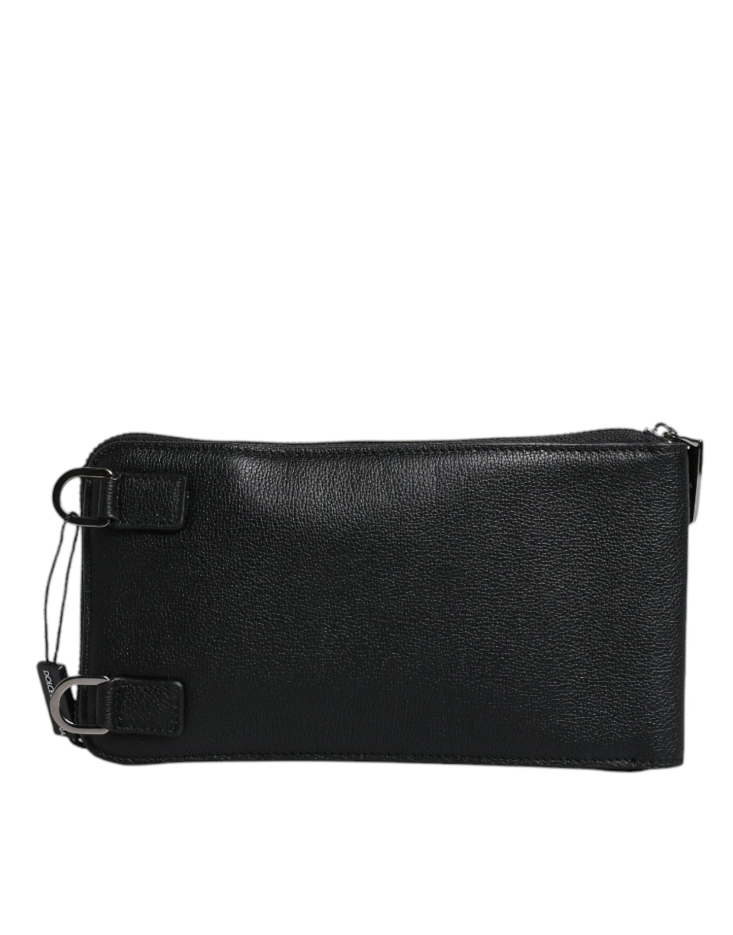 Dolce &amp; Gabbana Schwarze Lederhandtasche, Umhängetasche, Handytasche