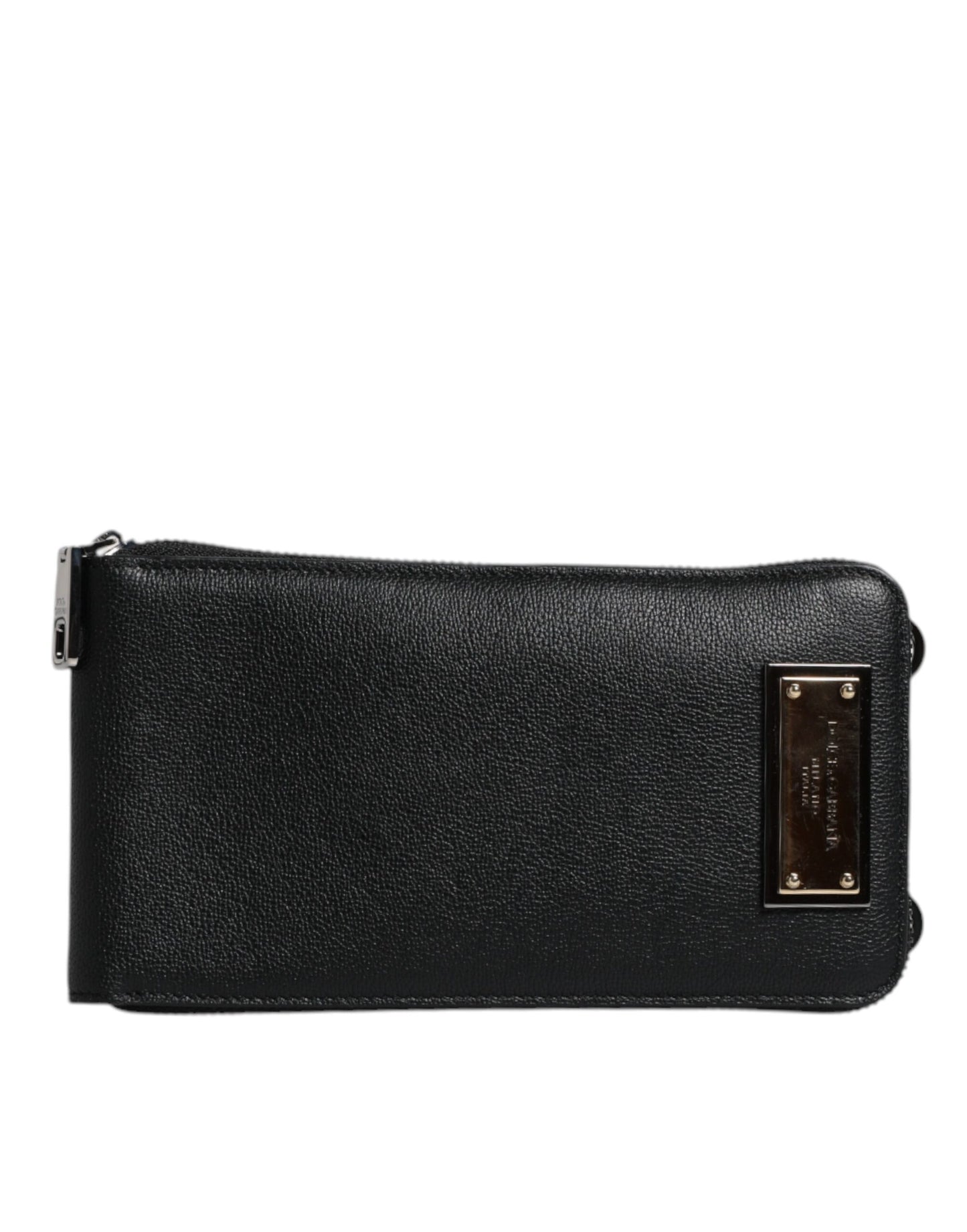 Dolce &amp; Gabbana Schwarze Lederhandtasche, Umhängetasche, Handytasche