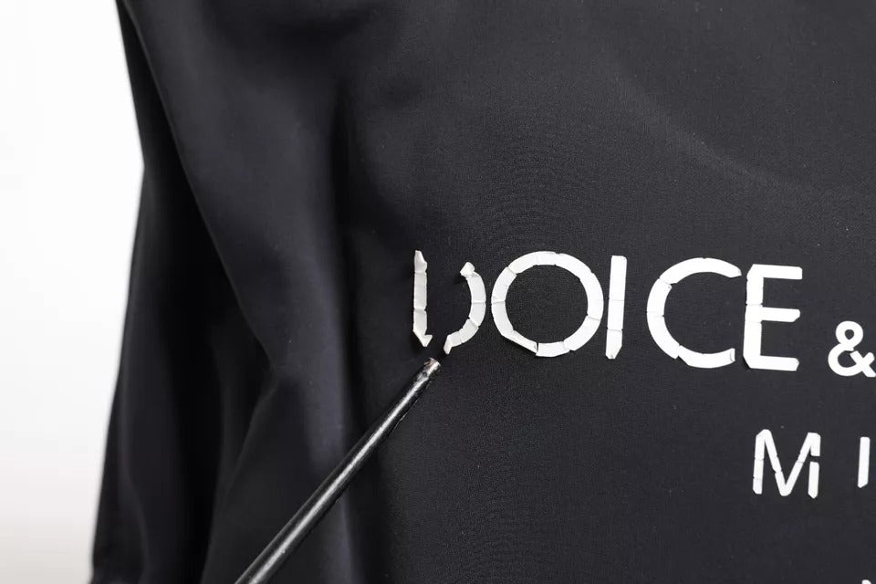 Dolce &amp; Gabbana Schwarze Canvas-Handtasche mit DG-Logo für Damen