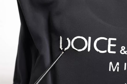 Dolce &amp; Gabbana Schwarze Canvas-Handtasche mit DG-Logo für Damen