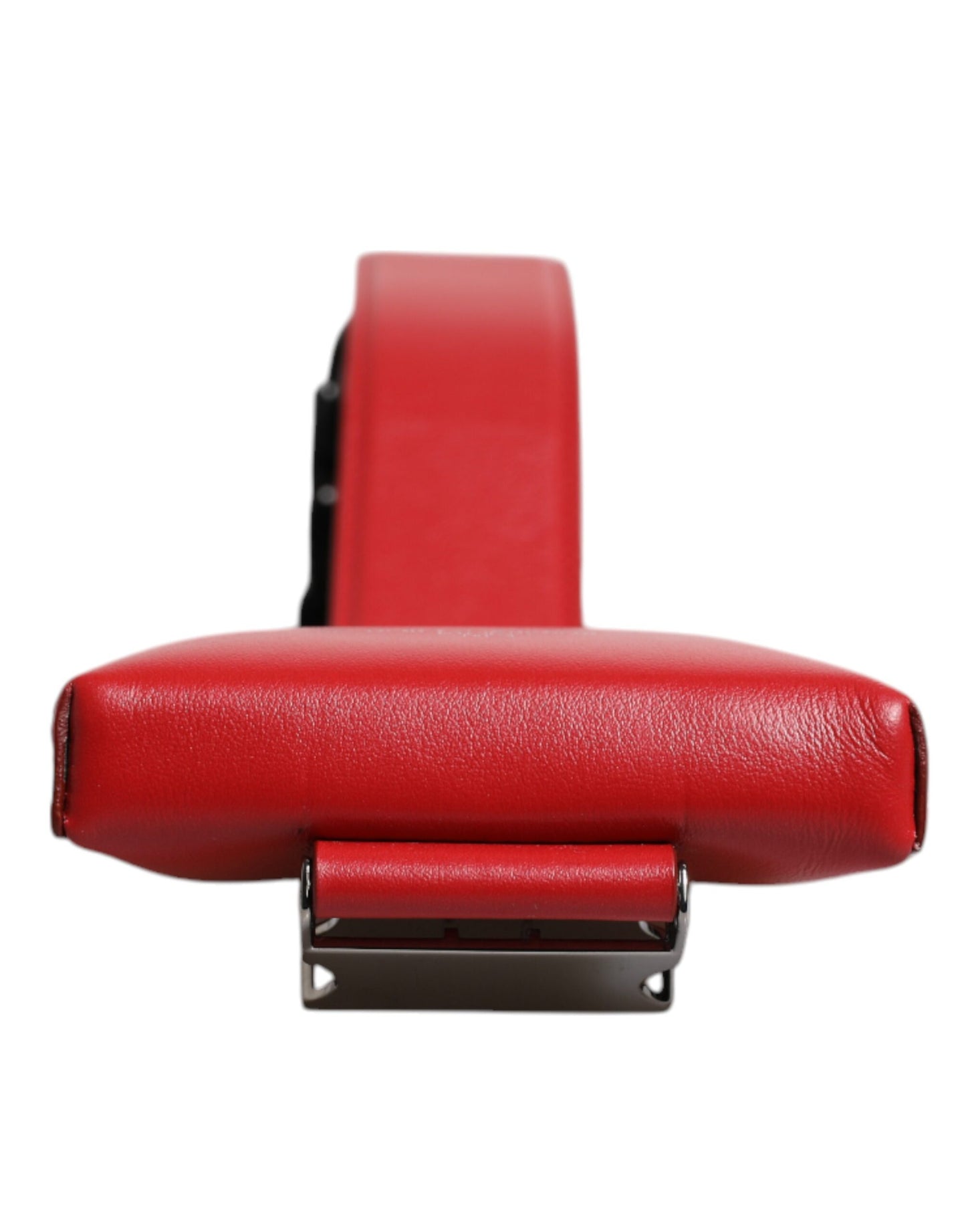 Dolce &amp; Gabbana Rotes Leder-Kartenetui mit Logo und Rundum-Reißverschluss, Geldbörse mit breitem Riemen