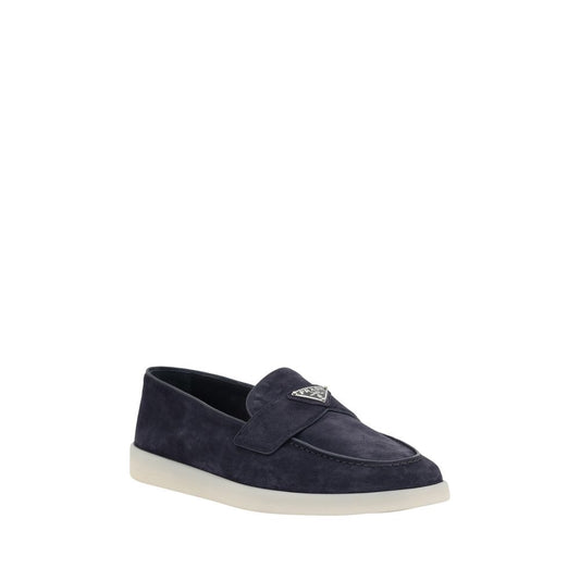 Prada Blaue Slipper aus Gummi