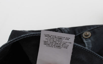 Cavalli – Blaue Baggy-Relax-Jeans aus Baumwollstretch