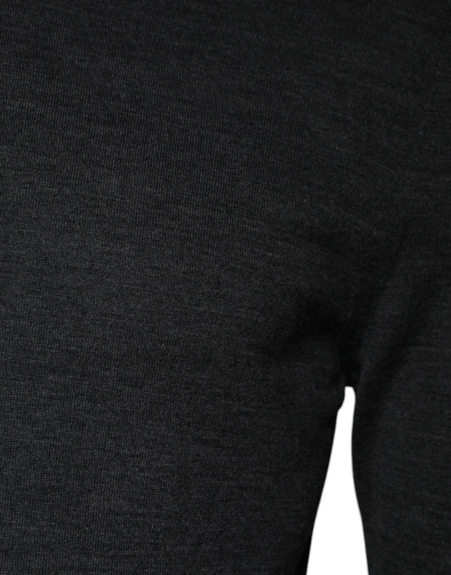 Dolce &amp; Gabbana Grauer Rollkragenpullover aus Wollstrick