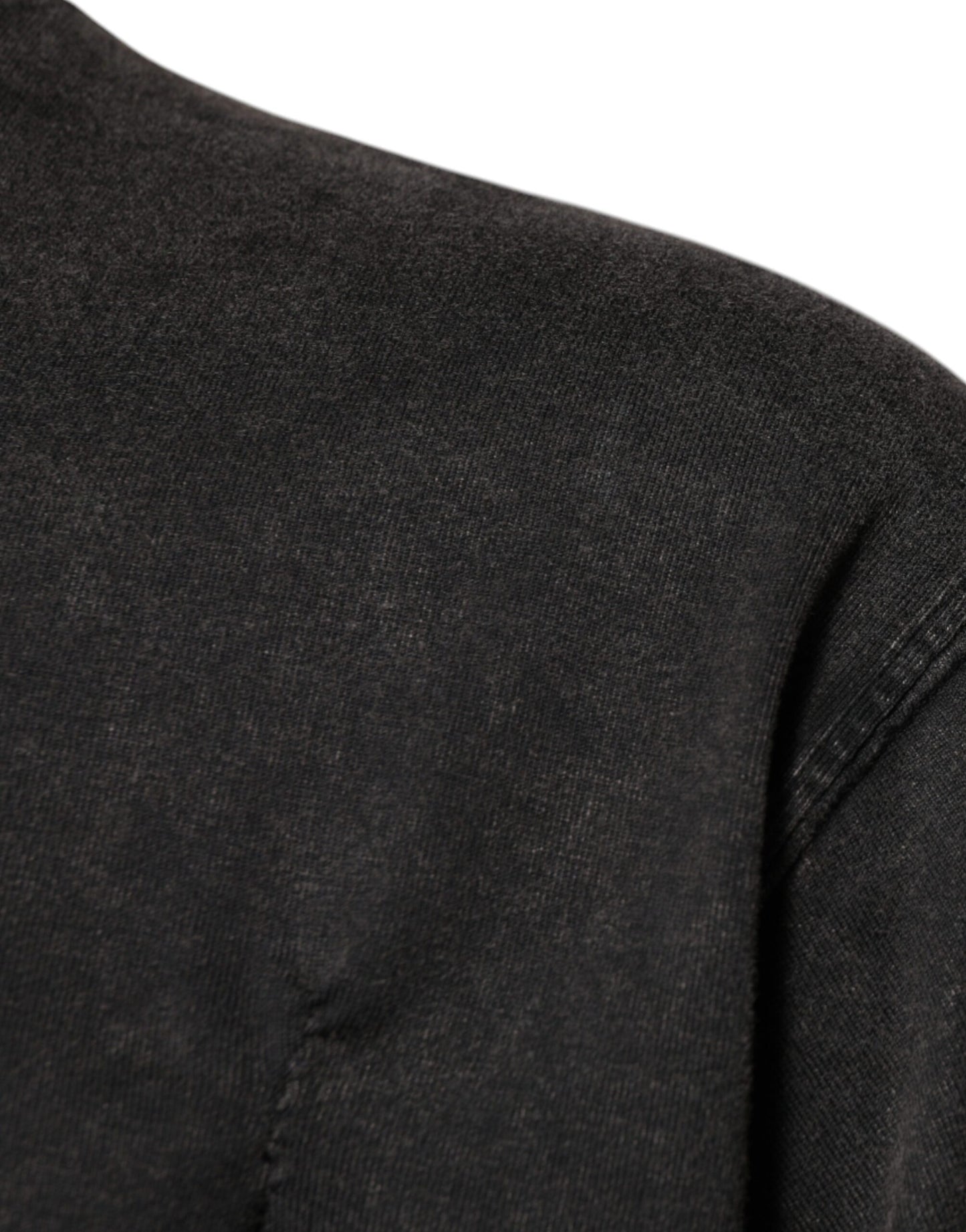 تي شيرت دولتشي آند غابانا رمادي بطبعة جلد النمر من القطن برقبة دائرية