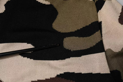 Dolce &amp; Gabbana – Mehrfarbiges Poloshirt mit Camouflage-Kragen