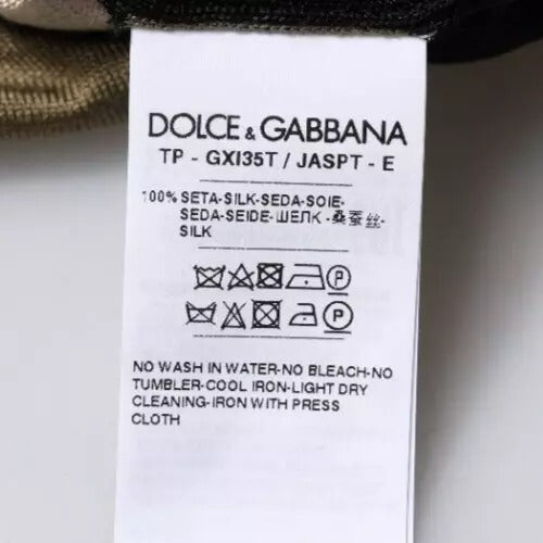 Dolce &amp; Gabbana – Mehrfarbiges Poloshirt mit Camouflage-Kragen