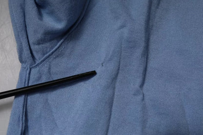 Dolce &amp; Gabbana Hellblauer Rollkragenpullover aus Seide