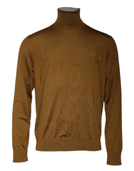 Dolce &amp; Gabbana Brauner Rollkragenpullover aus Kaschmir