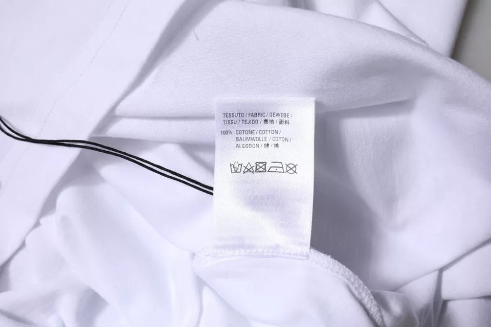 Balenciaga – Weißes T-Shirt aus Baumwolljersey mit Rundhalsausschnitt und kurzen Ärmeln