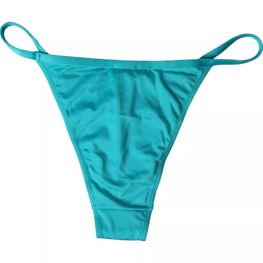 Dolce &amp; Gabbana Blau Grün Nylon Beachwear Bademode Bottom Bikini