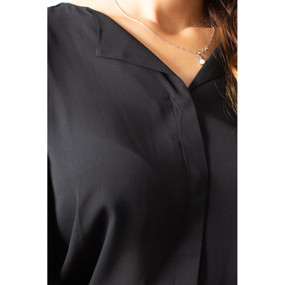 Vila Clothes Schwarze Polyesterbluse