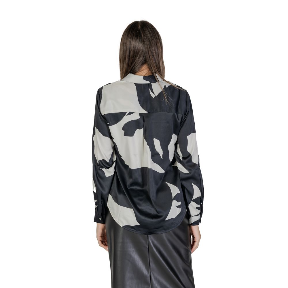 Only – Schwarze Bluse aus recyceltem Polyester