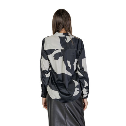 Only – Schwarze Bluse aus recyceltem Polyester