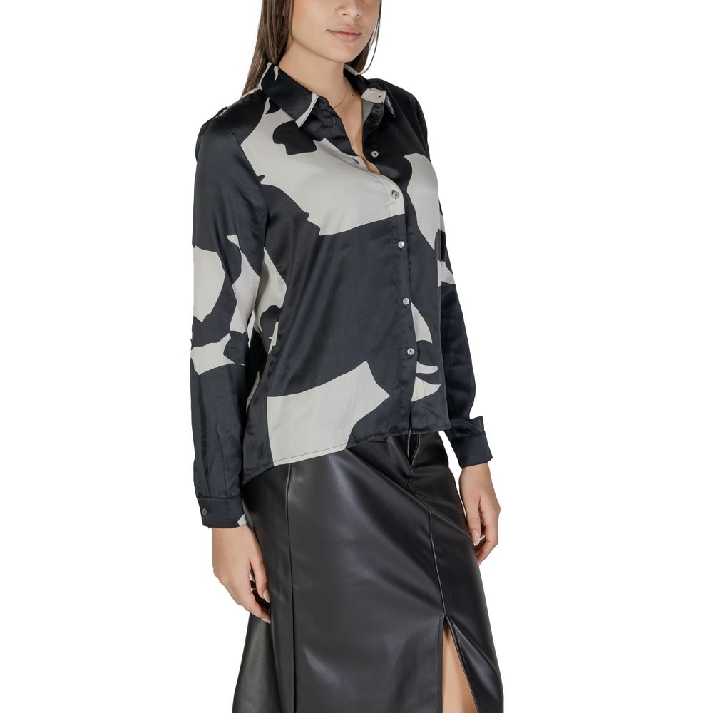 Only – Schwarze Bluse aus recyceltem Polyester