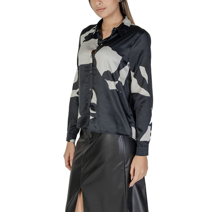 Only – Schwarze Bluse aus recyceltem Polyester