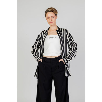 Only Schwarze Polyesterbluse