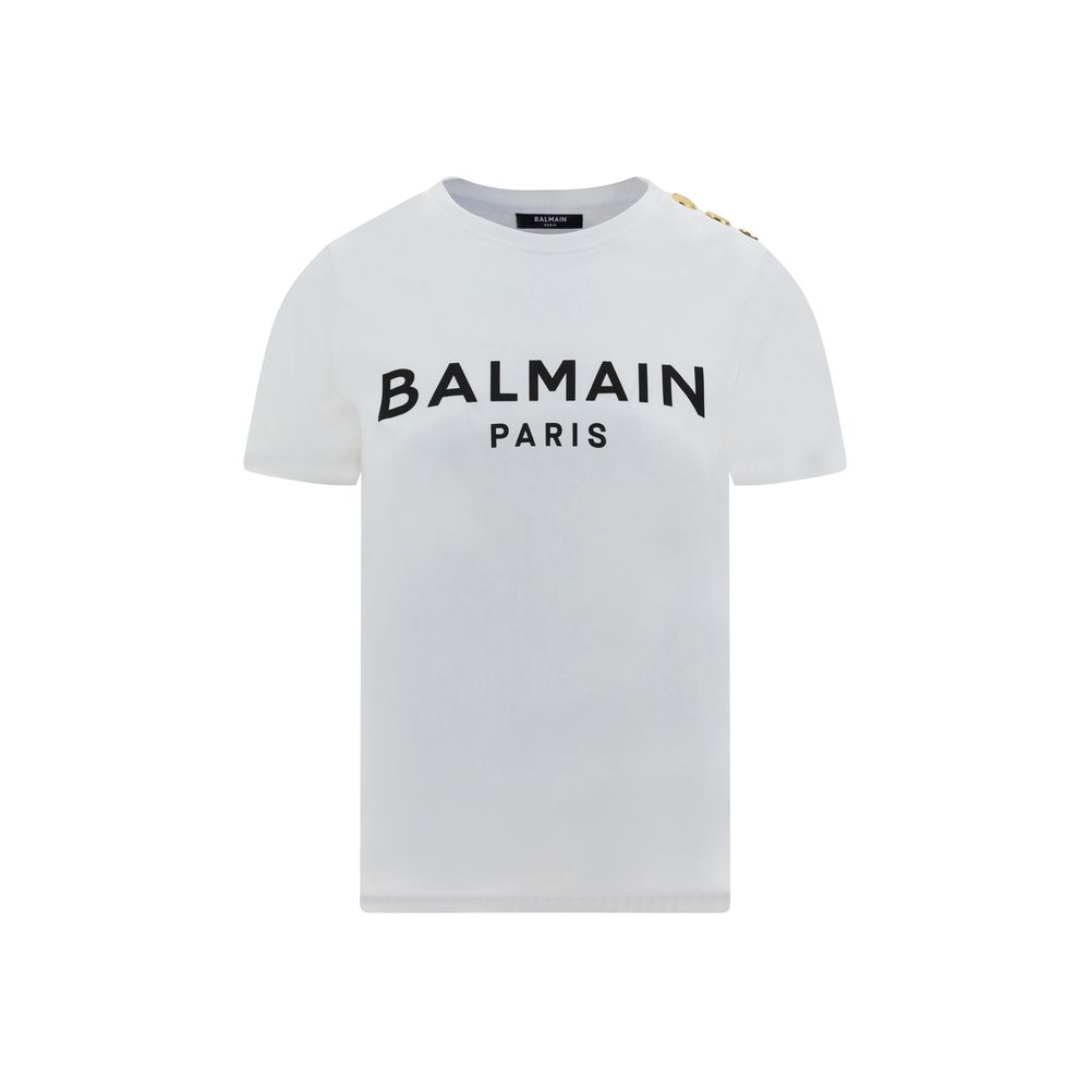 T-Shirt mit Balmain-Logo