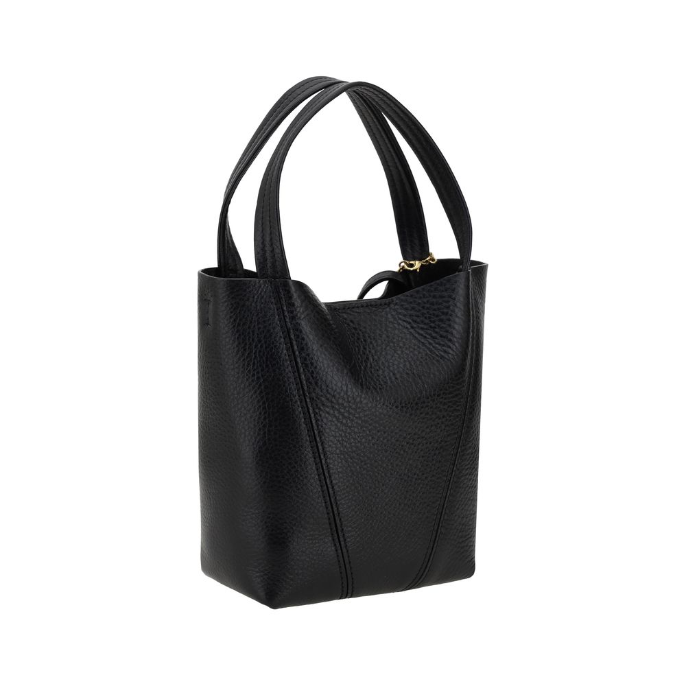 Chloé Schultertasche aus schwarzem Kalbsleder (Bos Taurus)