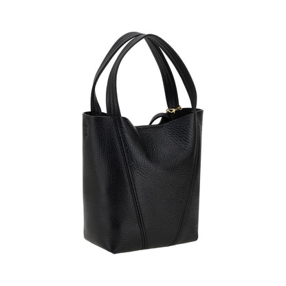 Chloé Schultertasche aus schwarzem Kalbsleder (Bos Taurus)