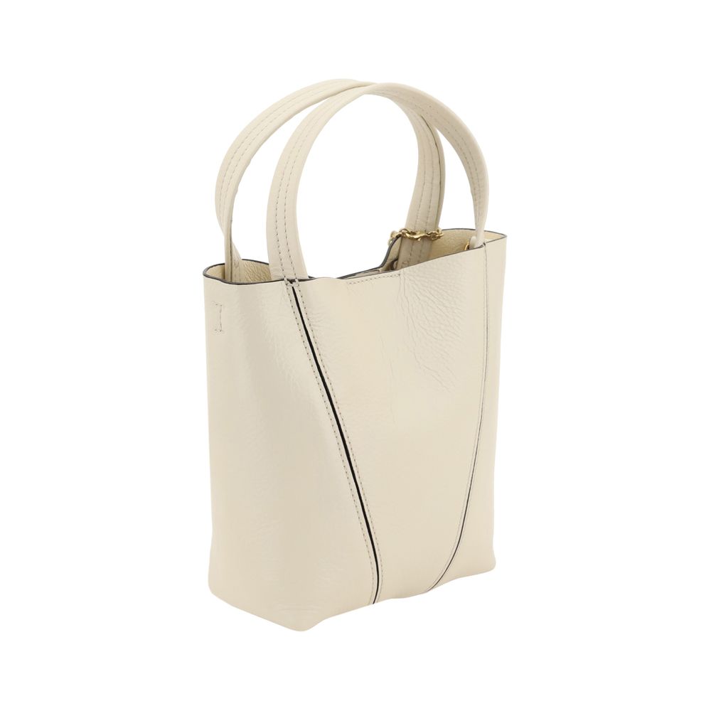 Chloé Schultertasche aus beigefarbenem Kalbsleder (Bos Taurus)