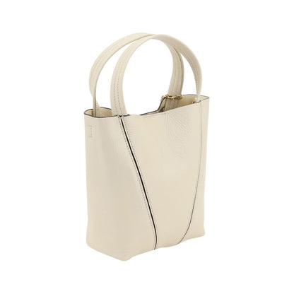 Chloé Schultertasche aus beigefarbenem Kalbsleder (Bos Taurus)
