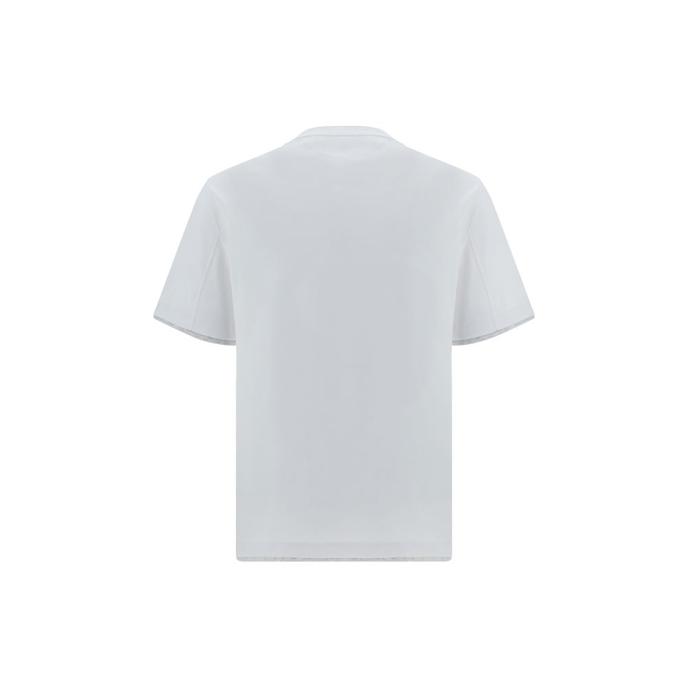 Brunello Cucinelli Weißes Baumwoll-T-Shirt