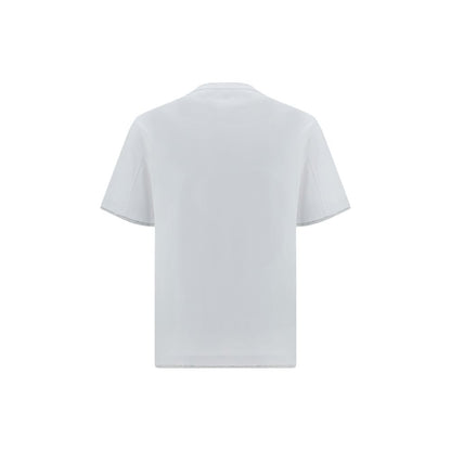 Brunello Cucinelli Weißes Baumwoll-T-Shirt