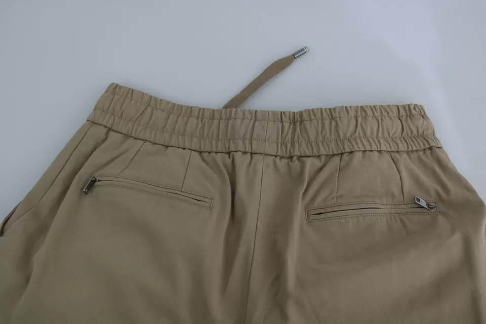 Dolce &amp; Gabbana Beige Cargohose mit Pin-Up-Print