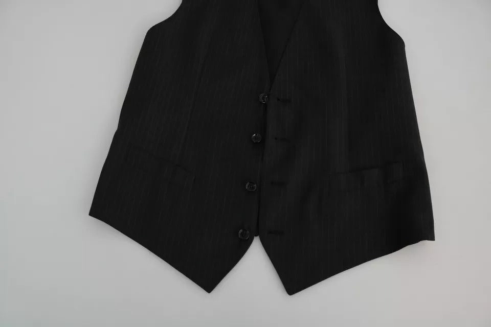 Dolce &amp; Gabbana Schwarze Herren Formelle STAFF-Weste