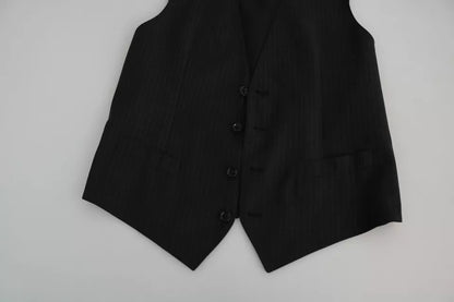 Dolce &amp; Gabbana Schwarze Herren Formelle STAFF-Weste