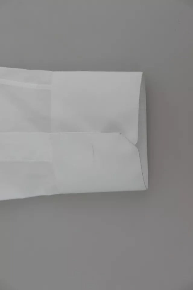 Dolce &amp; Gabbana Weißes Baumwoll-Oberteil mit GOLD-Print