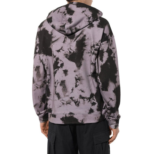 Comme Des Fuckdown Gray Cotton Men Sweater with Hood