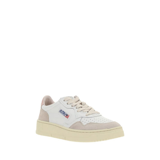 Autry – Weiße niedrige Leder-Sneaker