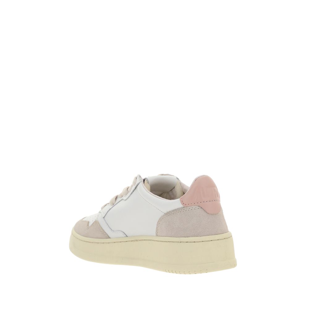 Autry – Weiße niedrige Leder-Sneaker
